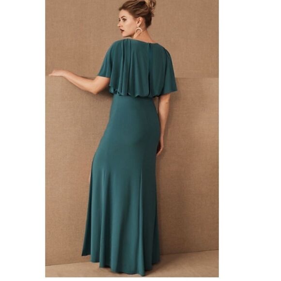 BHLDN teal Lena Flutter Sleeve Jersey - Picture 2 of 10